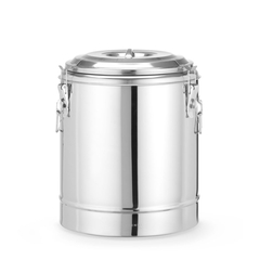 Hendi Isolierter tragbarer Behälter, Kitchen Line, 23L, Silber, ⌀350x(H)440mm