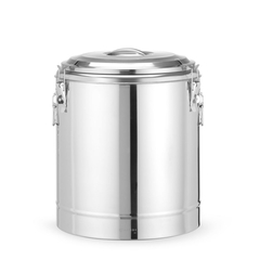 Hendi Isolierter tragbarer Behälter, Kitchen Line, 36L, Silber, ⌀400x(H)500mm