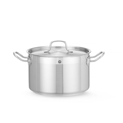 Hendi Kochtopf, mittel - mit Deckel, Profi Line, 6,7L, ⌀240x(H)150mm