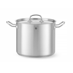 Hendi Kochtopf, hoch - mit Deckel, Kitchen Line, 9L, ⌀240x(H)200mm