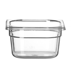 Hendi Gastronorm-Behälter 1/6, Profi Line, GN 1/6, 1,6L, Transparent, 176x162x(H)100mm