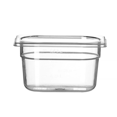 Hendi Gastronorm-Behälter 1/9, Profi Line, GN 1/9, 1L, Transparent, 176x108x(H)100mm