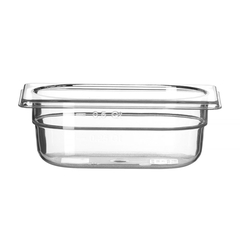 Hendi Gastronorm-Behälter 1/9, Profi Line, GN 1/9, 0,6L, Transparent, 176x108x(H)65mm