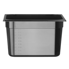 Hendi Gastronorm-Behälter 1/2, Profi Line, 12,5L, Schwarz, 325x265x(H)200mm