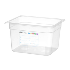 Hendi Gastronorm-Behälter 1/2, GN 1/2, 12,5L, Transparent, 325x265x(H)200mm