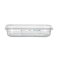 Hendi Gastronorm-Behälter 1/3, GN 1/3, 2,5L, Transparent, 325x176x(H)65mm