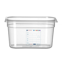 Hendi Gastronorm-Behälter 1/4, GN 1/4, 4L, Transparent, 265x162x(H)150mm