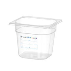 Hendi Gastronorm-Behälter 1/6, GN 1/6, 2,4L, Transparent, 176x162x(H)150mm