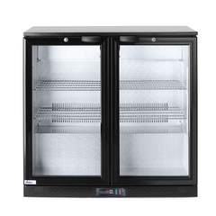 Arktic Kühlschrank mit doppelter Tür auf der Rückseite, 158L, Schwarz, 220-240V/160W, 900x530x(H)870mm
