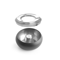 Hendi Aschenbecher, schwarz, ⌀105x(H)58mm