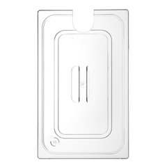 Hendi Gastronorm-Deckel mit Sous-Vide-Stab-Aussparung, GN 1/1, Transparent, 530x325mm