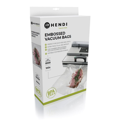 Hendi Vakuum-Kochbeutel, geprägt, 100 Stk., 200x300mm