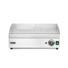 Hendi Grillplatte gerillt, Kitchen Line, 220-240V/2400W, 527x404x(H)233mm
