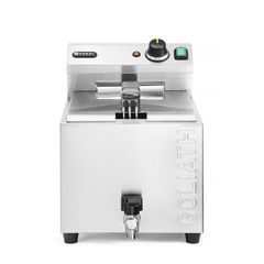 Hendi Fritteuse XL mit Ablasshahn GOLIATH, 10L, 400V/10200W, 300x585x(H)392mm
