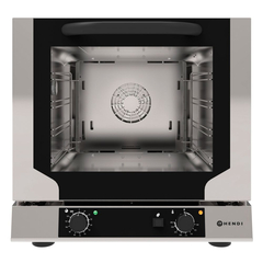 Hendi Konvektionsofen kompakt mit Beschwadung, 220-240V/3100W, 590x709x(H)589mm