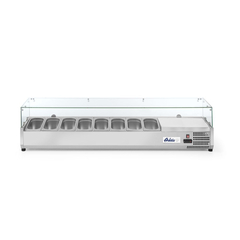 Arktic Aufsatz-Kühlvitrine Gastronorm 1/4, 8x GN 1/4, 230V/180W, 1805x335x(H)460mm