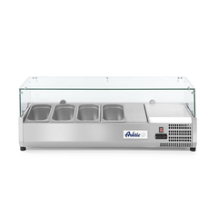 Arktic Aufsatz-Kühlvitrine Gastronorm 1/3, 4x GN 1/3, 230V/180W, 1208x400x(H)456mm