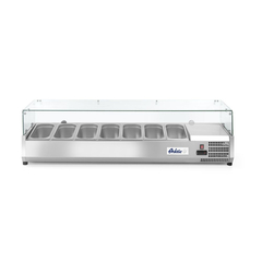 Arktic Aufsatz-Kühlvitrine Gastronorm 1/3, 7x GN 1/3, 230V/180W, 1605x420x(H)460mm