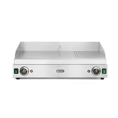 Hendi Grillplatte, Profi Line, 2/3 glatt, 1/3 gerillt, 230V/3500W, 697x474x(H)241mm