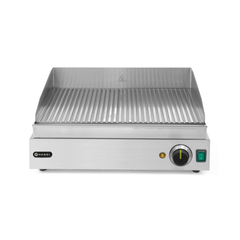 Hendi Grillplatte, Profi Line, gerillte Ausführung, 230V/2400W, 527x404x(H)233mm