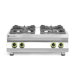Hendi Gasherd Kitchen Line - 4 Kochfelder, Table-Top, Kitchen Line, 19kW, 800x700x(H)310mm