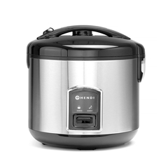 Hendi Reiskocher mit Dampfgarfunktion, Profi Line, 1,8L, 230V/700W, ⌀280x(H)285mm
