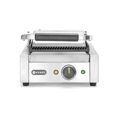 Hendi Kontaktgrill - Einzelversion, oben und unten gerillt, 230V/1800W, 310x375x(H)216mm