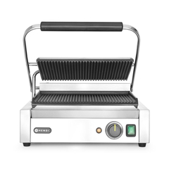 Hendi Kontaktgrill - Panini, oben und unten gerillt, 230V/2200W, 430x375x(H)216mm