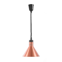 Hendi Höhenverstellbare Wärmelampe, konisch, Kupfer, 230V/250W, ⌀275x(H)250mm