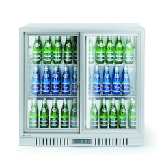 Arktic Kühlschrank mit 2 Schiebetüren, 150L, Silber, 220-240V/160W, 900x520x(H)840mm