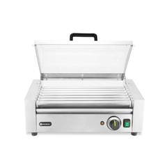 Hendi Rollengrill, 1-Zone mit Energiesparabdeckung, 7 Rollen, 230V/620W, 566x375x(H)259mm