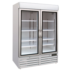 Combisteel Tiefkühlschrank 2 Glastüren – Breite 1370 – Art.-Nr.: 7450.0159