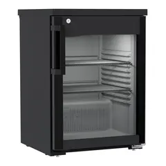 Liebherr MRTve 1511 Performance Unterbaufähiger Kühlschrank mit Glastür und Umluftkühlung Schwarz, Türart : Glastür, Farbe: Schwarz