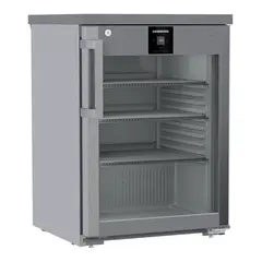 Liebherr FRTCvg 1511 Performance unterbaufähiger Edelstahl Gewerbekühlschrank mit Glastür & Umluftkühlung, Türart : Glastür, Farbe: Edelstahl