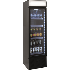 SARO Getränkekühlschrank Werbetafel schmal DK105