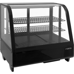 SARO Kühlvitrine, 100 Liter KATRIN schwarz, Farbe: Schwarz