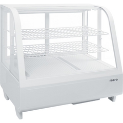 SARO Kühlvitrine, 100 Liter KATRIN weiß, Farbe: Weiß