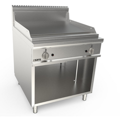 SARO Gasgriddleplatte 800mm breit Standgerät glatt LQ