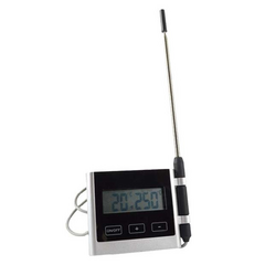 SARO Digitales Thermometer für Ofen mit Alarm 4717