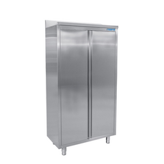 SARO Edelstahlhochschrank 2 Flügeltüren 1000mm