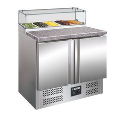 SARO Pizzatisch mit Glasaufsatz PS 200 G