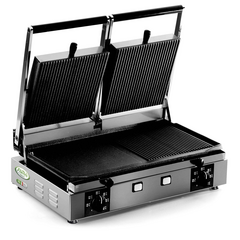Fama Industrie Kontaktgrill PDR3000S - Grillfläche gerillt, Ausführung: Doppel