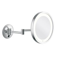 Aliseo LED City Light Kosmetikspiegel mit Doppel-Schwenkarm, Farbe: Chrom, Variante: Doppel-Schwenkarm
