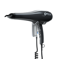 Aliseo Hotel Haartrockner CARBONIC 1900 mit Gabel-Wandhalterung & zusätzlichem Kabel und Stecker, Ausführung: mit EU-Stecker, Wandhalterung: Mit Gabel-Wandhalterung & zusätzlichem Kabel und Stecker