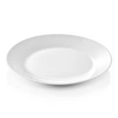 Essentials Teller Set, flach, Ø 19 cm, Set á 12 Stück, Porzellan