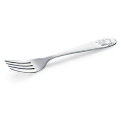 Was Germany Kindergabel Set AMELIE, 14,5 cm, Motiv: Bär, Set á 12 Stück, Chromnickelstahl 18/10