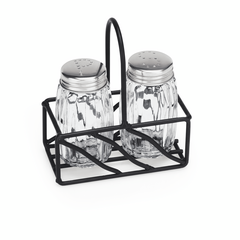 Essentials Menage 2-teilig, Salz & Pfeffer, 9,5 x 5 cm, Edelstahl, Stahl, Glas