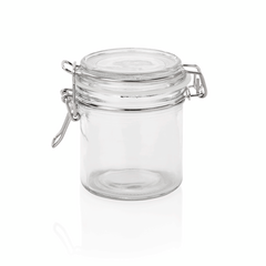 Was Germany Bügelverschlussglas Set, 0,3 ltr., Ø 8,5 cm, Höhe 10,5 cm, Set á 2 Stück, Glas, Edelstahl