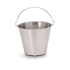 Was Germany Eimer mit Bodenreifen, Ø 33 cm, 15 ltr., Chromnickelstahl