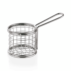 Was Germany Servier- und Frittierkorb, Ø 8,5 cm, Höhe 8 cm, Chromnickelstahl